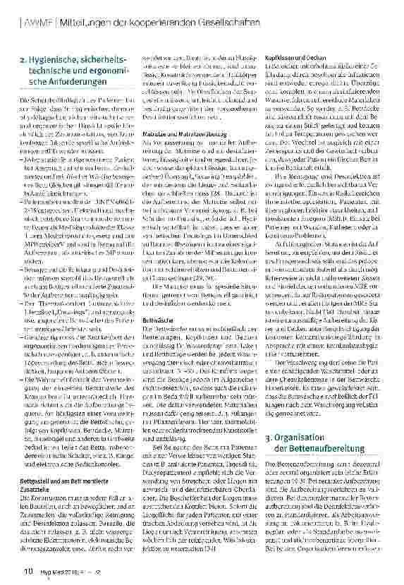 Vorschauseite 2: Hygienische Aufbereitung von Patientenbetten