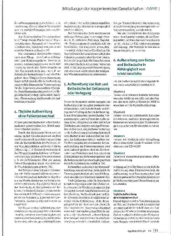 Vorschauseite 3: Hygienische Aufbereitung von Patientenbetten