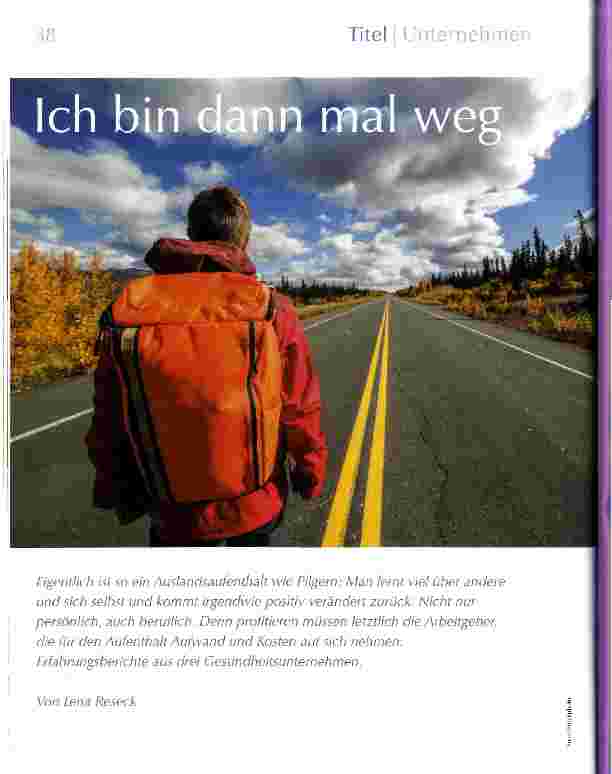Vorschauseite 1: Ich bin dann mal weg