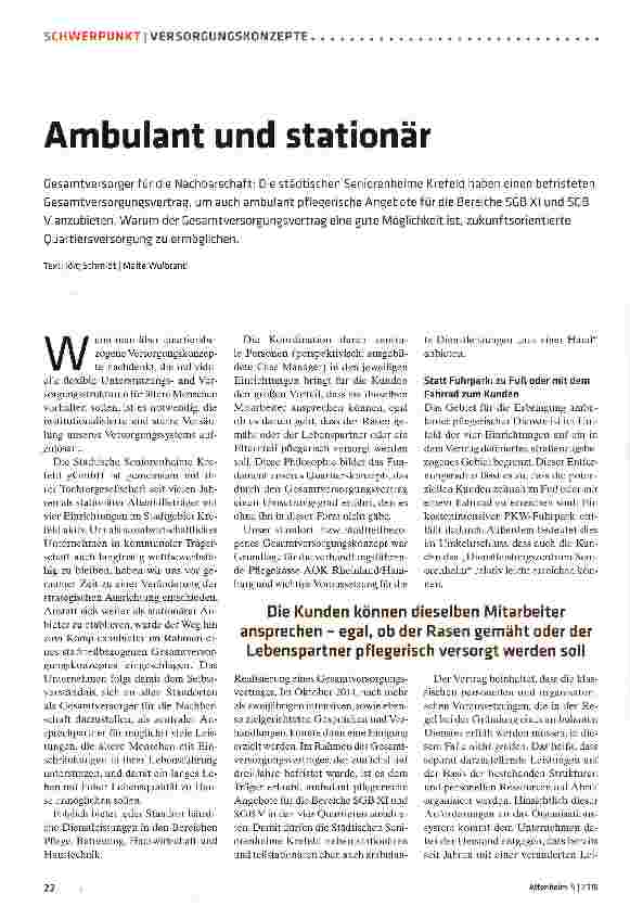 Vorschauseite 1: Ambulant und stationär