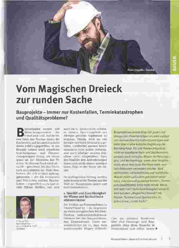 Vorschauseite 1: Vom Magischen Dreieck zur runden Sache