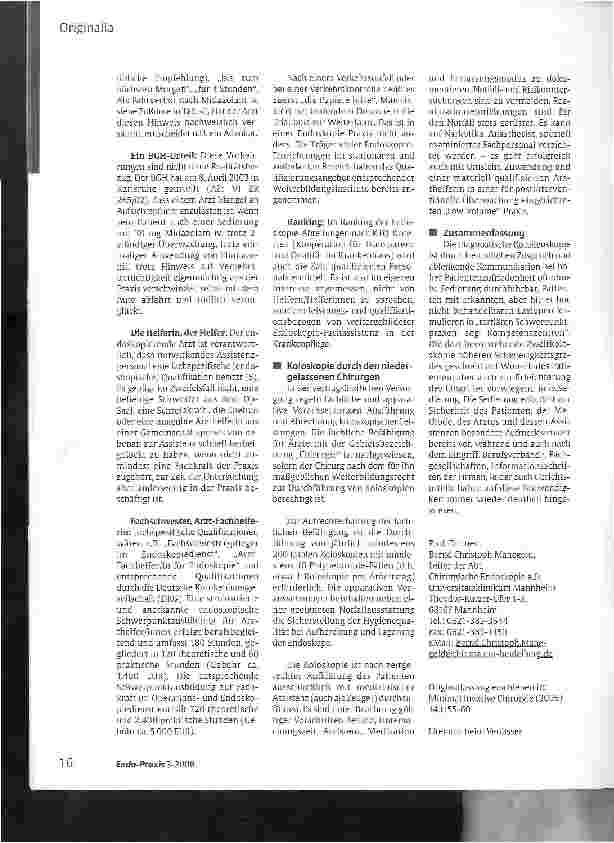 Vorschauseite 6: Prämedikation zur Koloskopie aberaufgepasst!