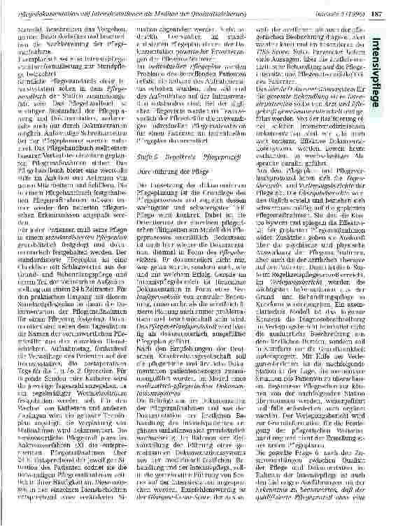 Vorschauseite 5: Pflegedokumentation auf Intensivstationen als Medium der Qualitätssicherung