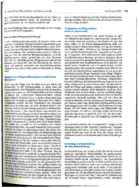 Vorschauseite 3: Zur Identität von Pflegekräften in der Psychosomatik
