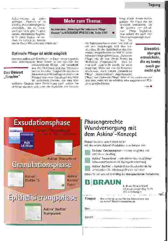 Vorschauseite 4: Finde Wünsche und erfülle sie! Tagung zur Öffentlichkeitsarbeit, Imagepflege und Werbung in der Häuslichen Pflege