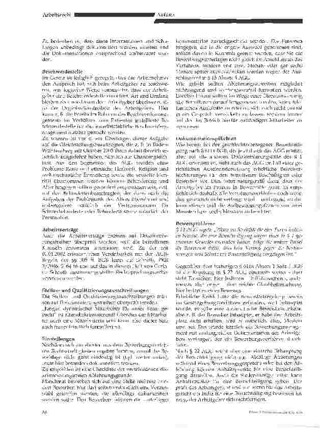 Vorschauseite 2: Praktische Rechtsprobleme mit dem AGG