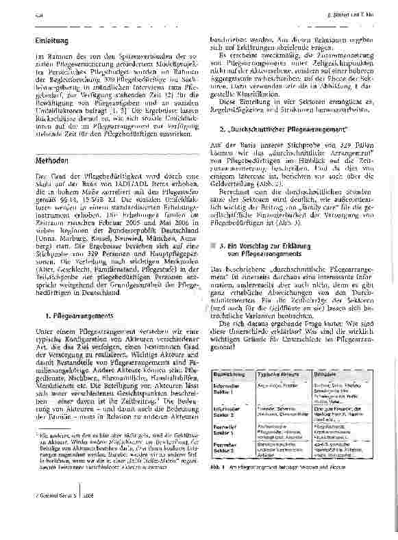 Vorschauseite 2: Der Einfluss von Bedarf und Chancen auf Pflegezeiten in häuslichen Pflegearrangements