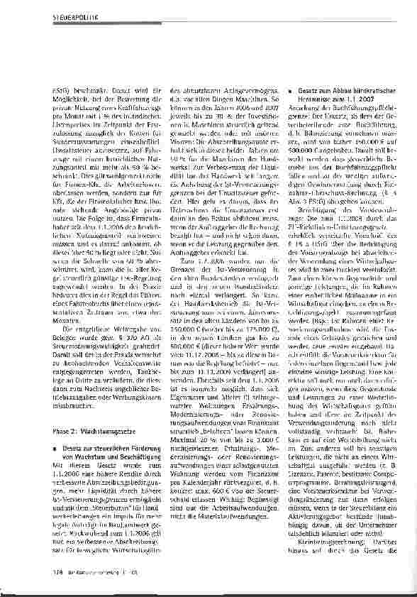 Vorschauseite 2: Licht und Schatten der aktuellen Steuerpolitik