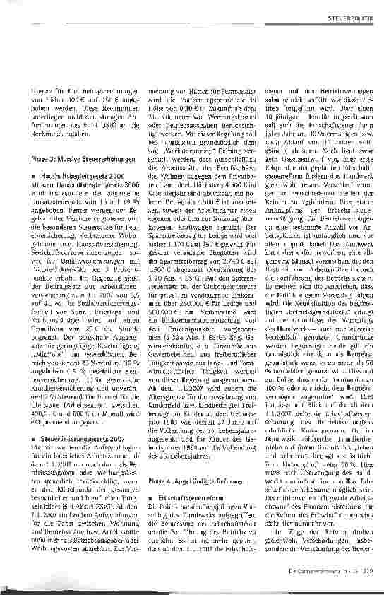 Vorschauseite 3: Licht und Schatten der aktuellen Steuerpolitik
