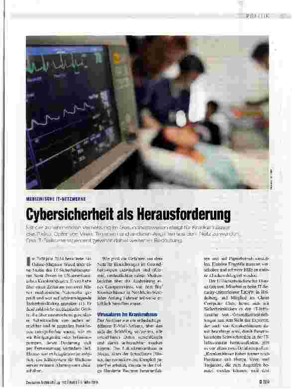 Vorschauseite 1: Cybersicherheit als Herausforderung