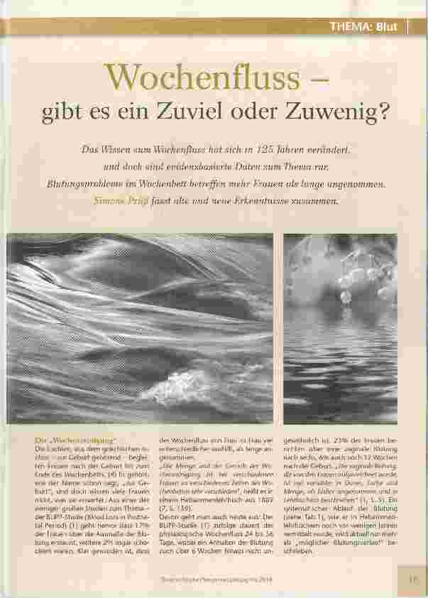 Vorschauseite 1: Wochenfluss gibt es ein Zuviel oder Zuwenig?