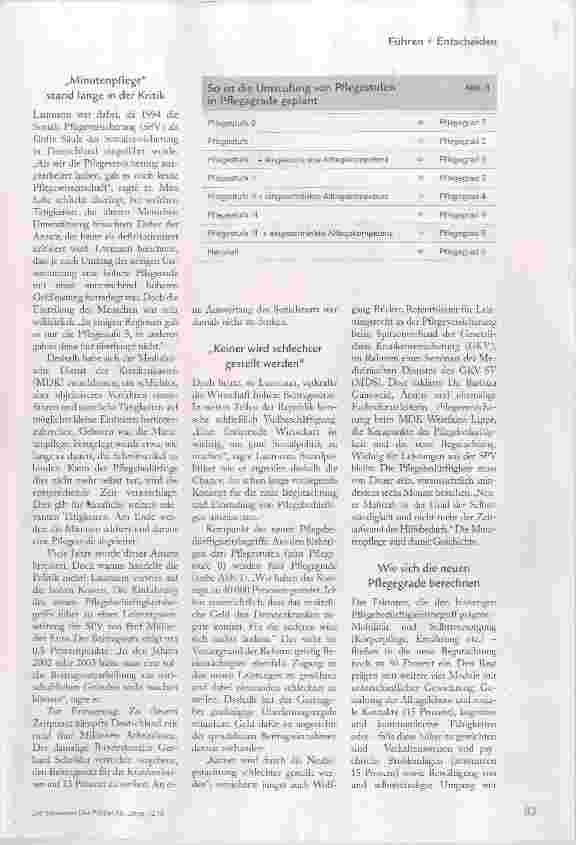 Vorschauseite 2: NEUE PFLEGEGRADE