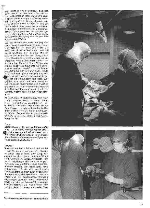 Vorschauseite 2: Die Orthopädische Klinik Kassel Interview mit dem ärtzlichen Direktor Dr. Wolfgang Krause