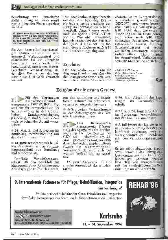 Vorschauseite 3: Auslagen in der Krankenhausambulanz
