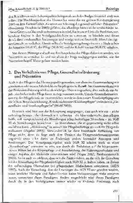 Vorschauseite 2: Prävention und Gesundheitsförderung als Konzepte der Pflege