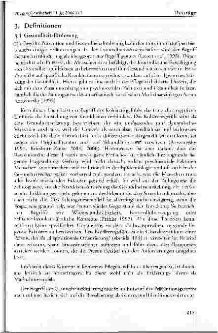 Vorschauseite 4: Prävention und Gesundheitsförderung als Konzepte der Pflege