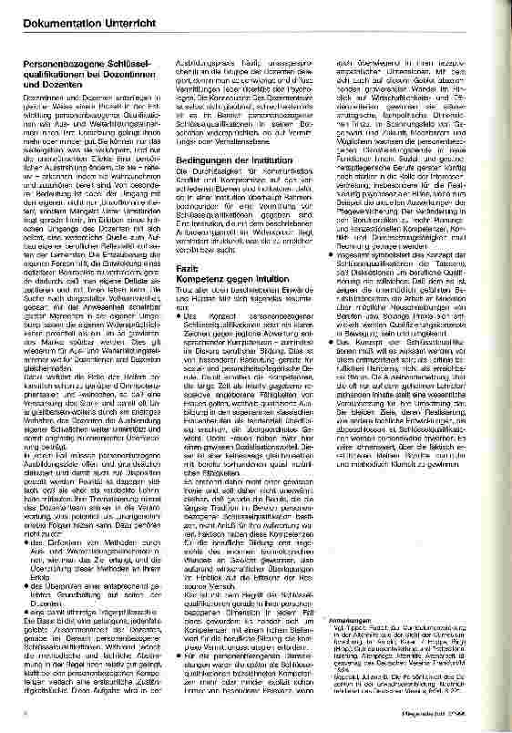Vorschauseite 2: Die Vermittlung von Schlüsselqualifikationen Anspruch und Wirklichkeit