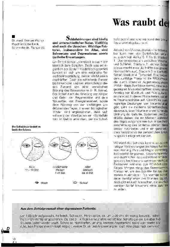 Vorschauseite 1: Was raubt den Menschen den Schlaf?