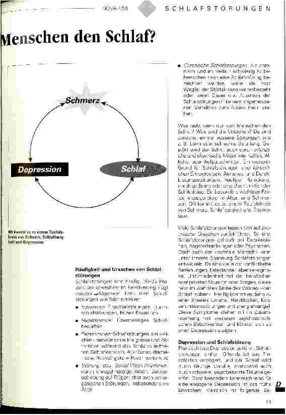 Vorschauseite 2: Was raubt den Menschen den Schlaf?