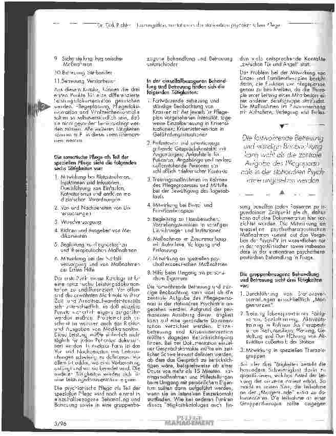 Vorschauseite 3: Leistungsdokumentation in der stationären psychiatrischen Pflege