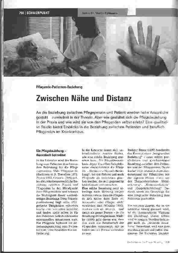 Vorschauseite 1: Zwischen Nähe und Distanz