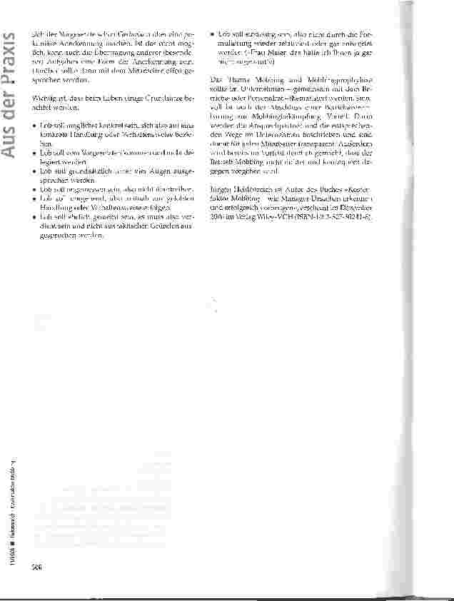 Vorschauseite 5: Kostenfaktor Mobbing