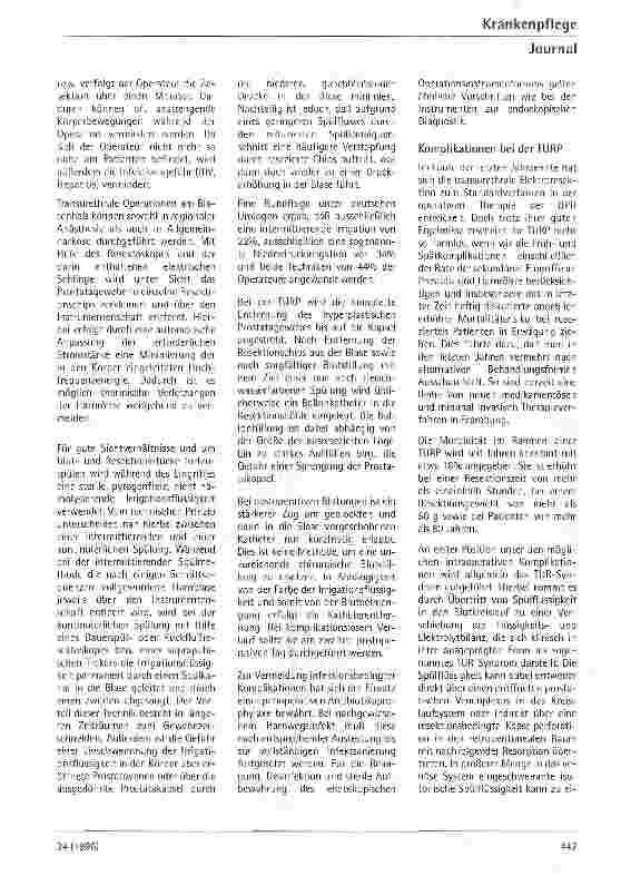 Vorschauseite 2: Die transurethrale Elektroresektion der Prostata