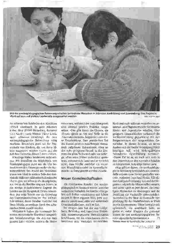 Vorschauseite 2: Behinderte Kinder aus der Isolation befreien