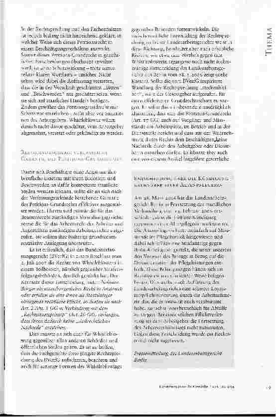 Vorschauseite 4: NESTBESCHMUTZUNG ODER UNVERZICHTBARE INFORMATION: WELCHEN NUTZEN BRINGT DAS WHISTLEBLOWING VON BESCHÄFTIGTEN?
