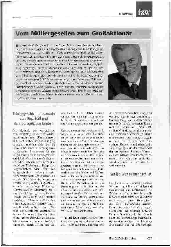 Vorschauseite 2: Die erfolgreichen Unternehmen erzählen ihre Geschichte