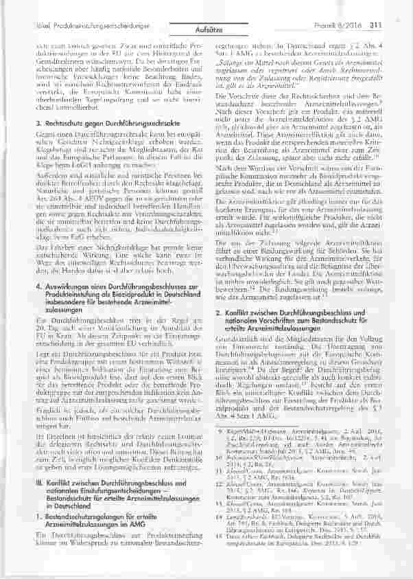 Vorschauseite 3: Produkteinstufungsentscheidungen der Europäischen Kommission Auswirkungen auf bestehende Arzneimittelzulassungen?