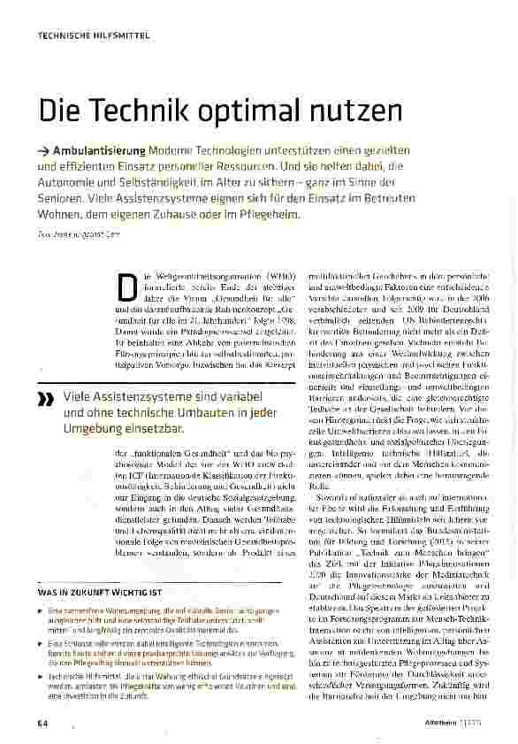 Vorschauseite 1: Die Technik optimal nutzen