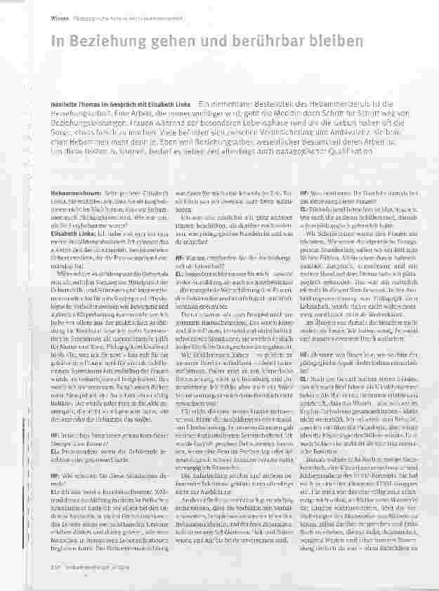 Vorschauseite 1: In Beziehung gehen und berührbar bleiben