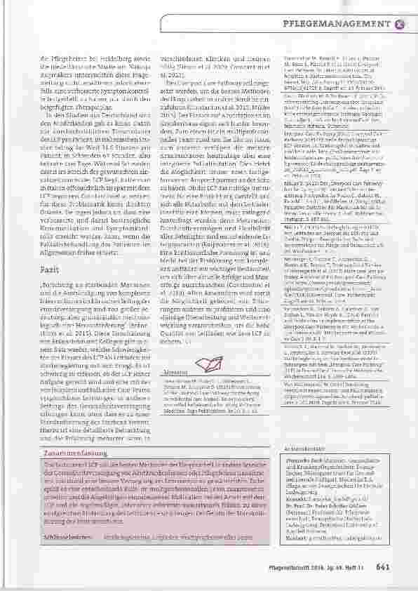 Vorschauseite 4: Chancen und Grenzen des Liverpool Care Pathways
