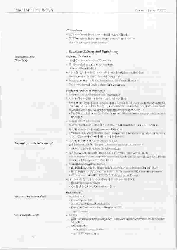 Vorschauseite 3: Empfehlung des Fachausschusses Hygiene, Bau und Technik Anforderungen für den Bau oder Umbau einer Aufbereitungseinheit für Medizinprodukte (AEMP) Teil 5 Raumausstattung und Einri…