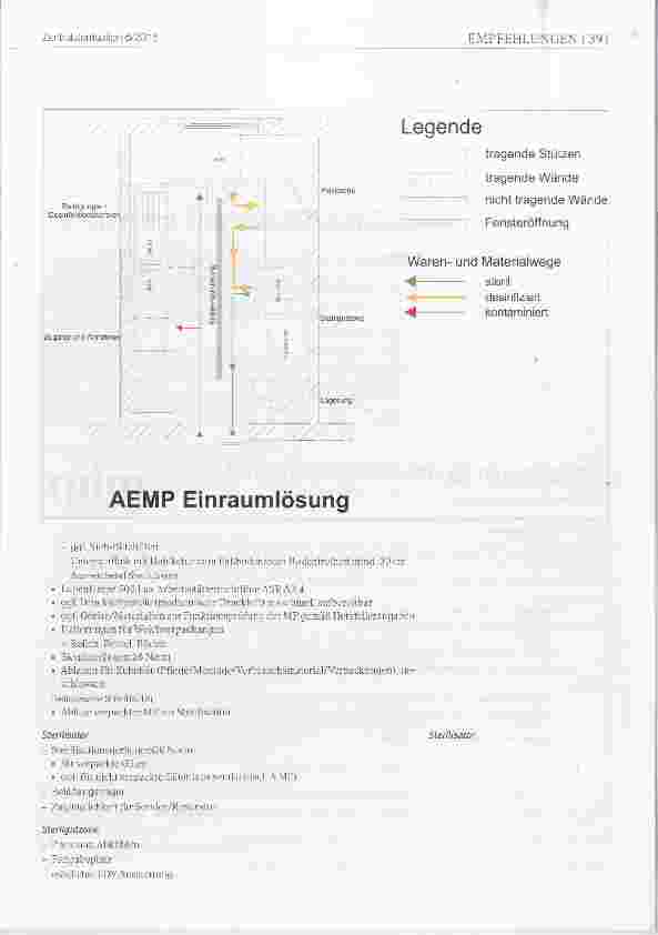 Vorschauseite 4: Empfehlung des Fachausschusses Hygiene, Bau und Technik Anforderungen für den Bau oder Umbau einer Aufbereitungseinheit für Medizinprodukte (AEMP) Teil 5 Raumausstattung und Einri…
