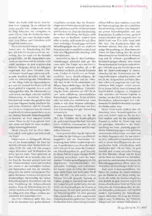 Vorschauseite 2: Haftung des Pflegepersonals bei verspäteter Notfalltherapie