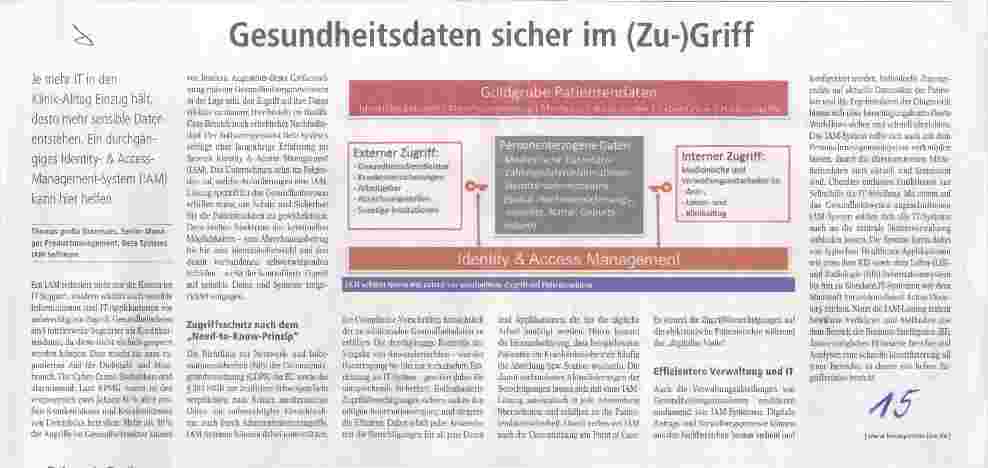 Vorschauseite 1: Gesundheitsdaten sicher im (Zu-)Griff