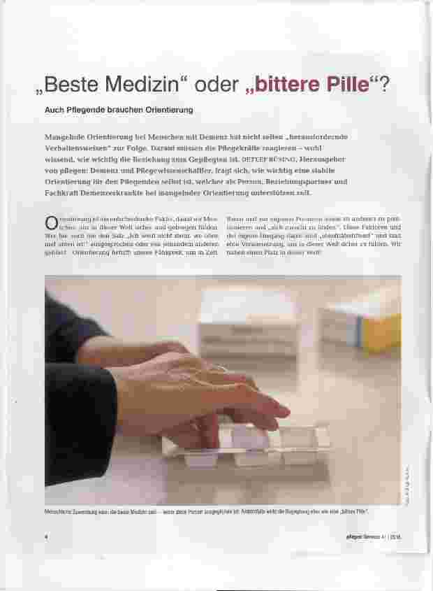 Vorschauseite 1: „Beste Medizin“ oder „bittere Pille“?