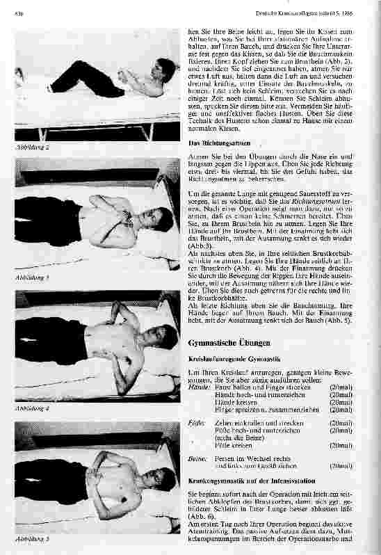 Vorschauseite 2: Physikalische Therapie nach einer Herzoperation Die krankengymnastische Betreuung während des stationären Aufenthaltes auf einer herz-thoraxchirurgischen Station