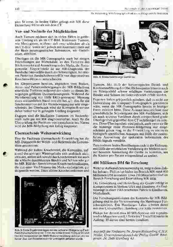 Vorschauseite 4: MR - Tomograph - Funktion und Diagnostische Bedeutung