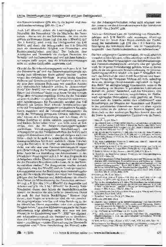 Vorschauseite 3: Bemerkungen zum Umlageverbot (§41 BetrVG) und zum Beitragsverbot (§45 BPersVG)