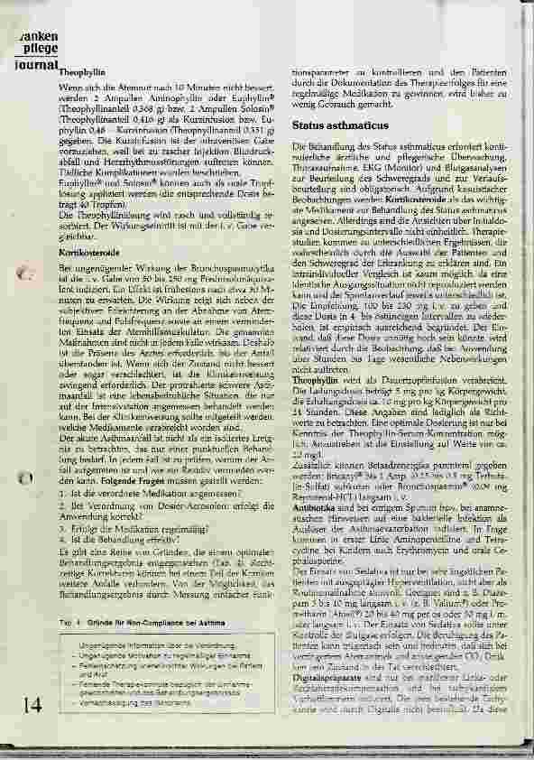 Vorschauseite 3: Medikamentöse Therapie des Asthma bronchiale