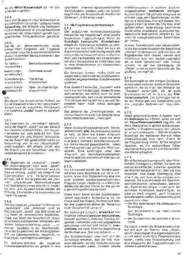 Vorschauseite 3: Sozialwissenschaftliche Aspekte 9. Folge: Unterrichtseinheit: Die Soziologie im Kontext der Sozialwissenschaften