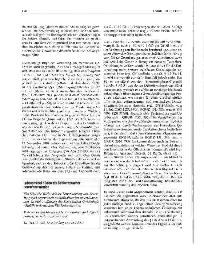 Vorschauseite 3: Arzneioder Nahrungsergänzungsmittel?