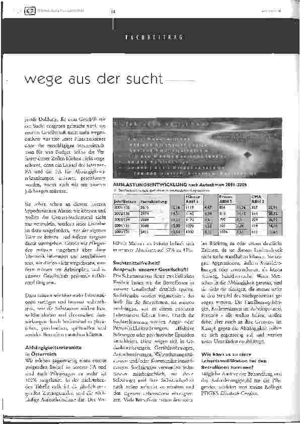 Vorschauseite 2: Wege aus der Sucht - Abhängigkeitserkrankungen weiterhin im Trend