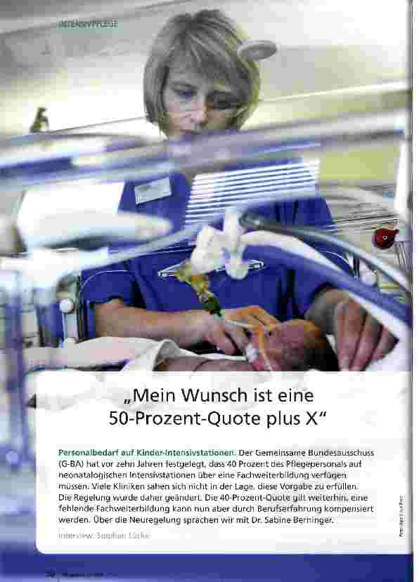 Vorschauseite 1: Mein Wunsch ist eine 50-Prozent-Quote plus X