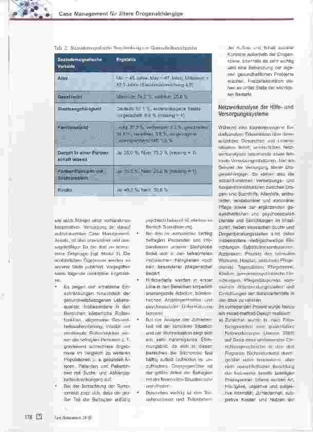 Vorschauseite 3: Case Management für ältere Drogenabhängige