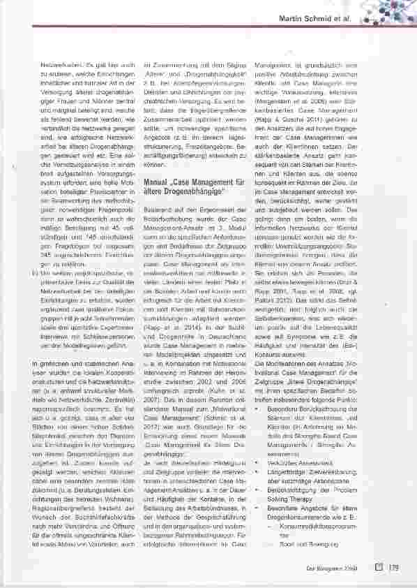 Vorschauseite 4: Case Management für ältere Drogenabhängige