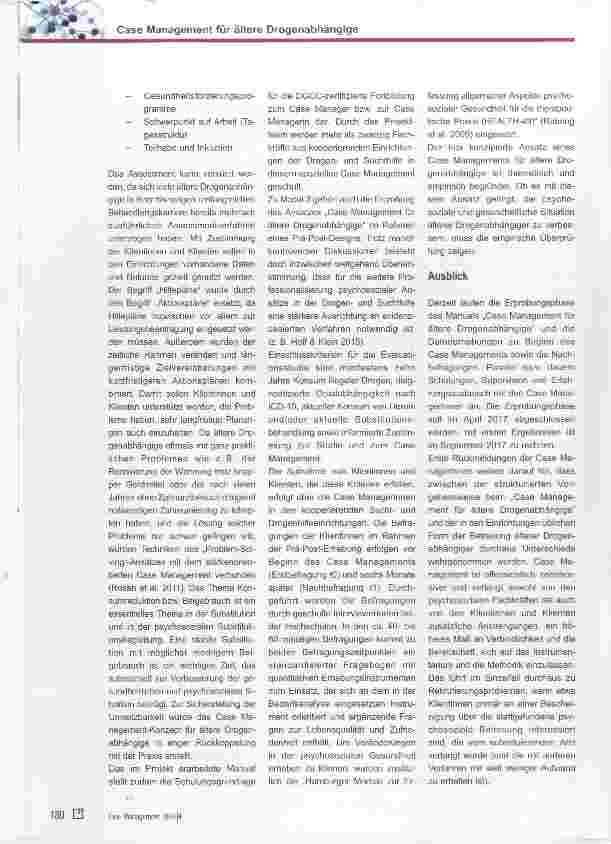 Vorschauseite 5: Case Management für ältere Drogenabhängige